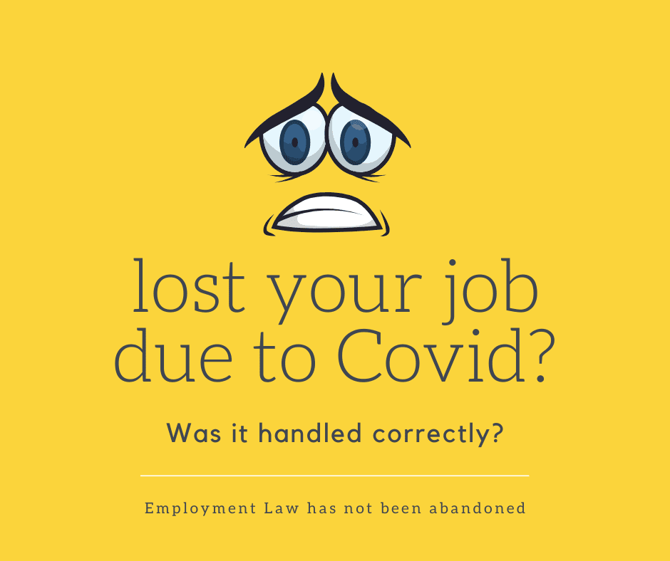 covid job loss - work law no win no fee Covid 19 Redundancy